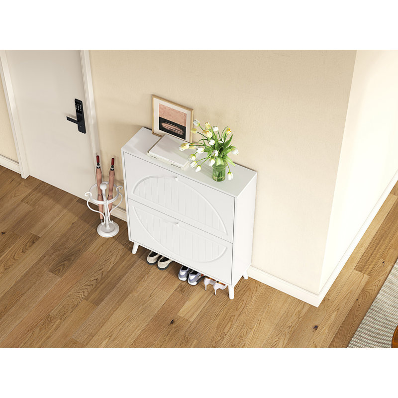 Space-Saving Tipping Bucket Storage Cabinet