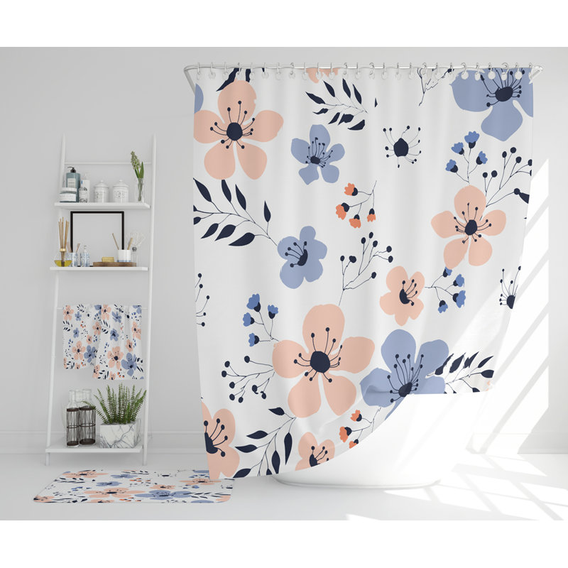 Nechama Polyester Shower Curtain Set