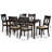 Ingaret 6 - Person Four Leg Dining Set-333875299-297798200