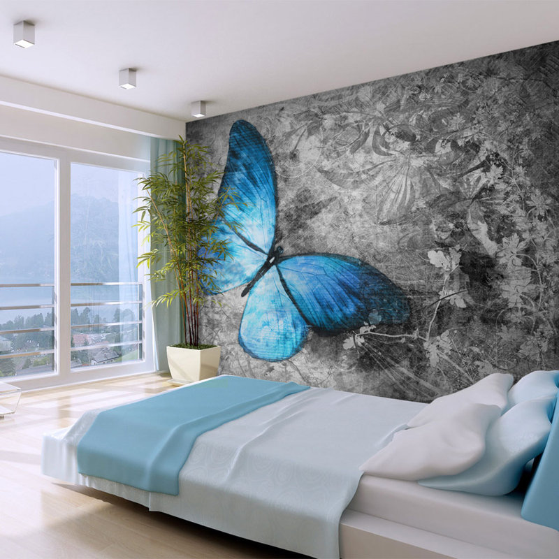 Blue Butterfly 1.93m x 250cm Wallpaper, 350 cm x 270 cm