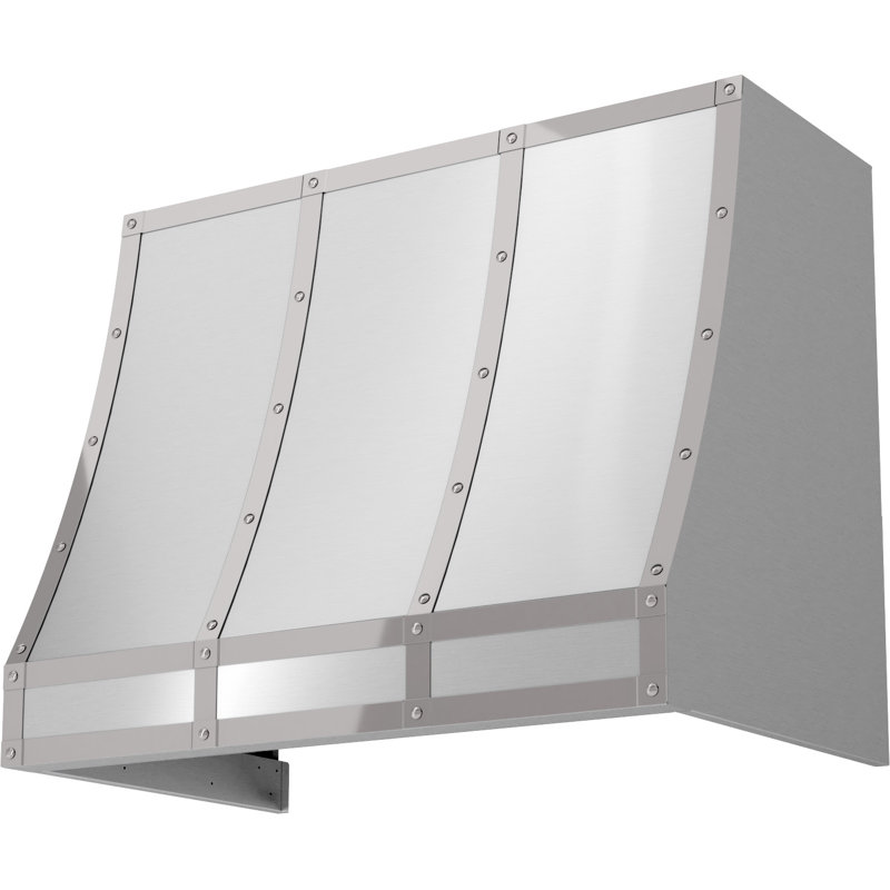 Designer Zephyr Forte 36 In. Wall Mount Custom Range Hood In Stainless Steel BODY ONLY