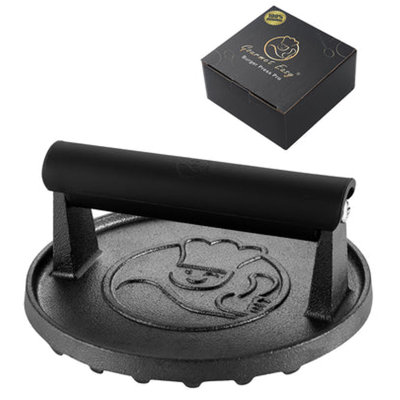 Cast Iron Non-Stick Grill Press