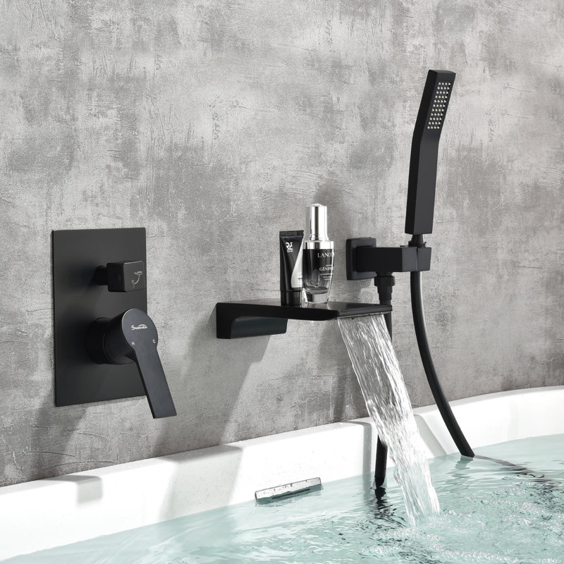 Pressure-Balanced (Temperature Control Only) Complete Shower System, Black