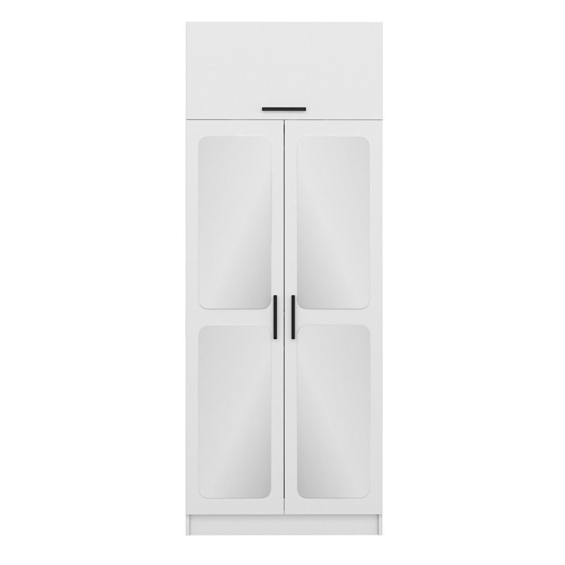 Garde-robe, H 100,4 po x l 35,4 po x P 20,5 po, Blanc