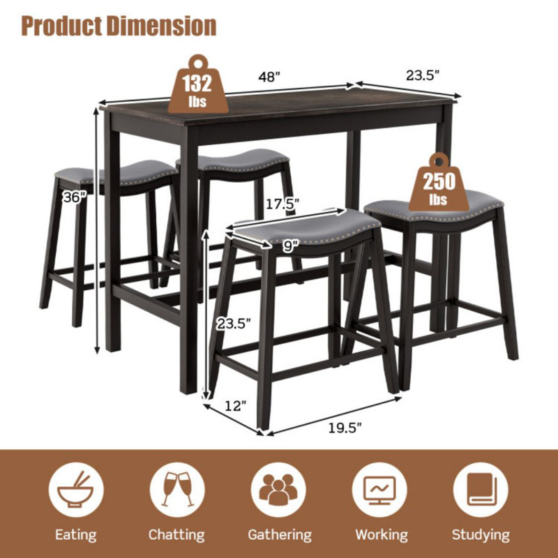 4 - Person Four Leg Dining Set