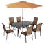 Ensemble de conversation, ensemble repas 8 pièces pour patio-23134285-23134286