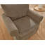 Chaise d'appoint rembourrée avec repose-pieds en chenille-743789297