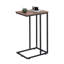 Petite table de bout en forme de C en bois, petite table d'appoint avec base en métal pour canapé et table de chevet  -1062243539