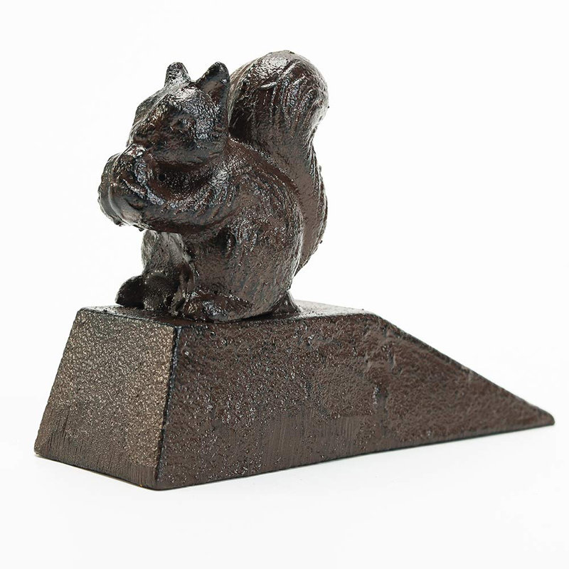 Ecorative Cute Animal Statue Stainless Steel Wedge Floor Stop