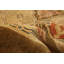 Tapis de la surface en laine kaki/brune 6 pi x 8 pi 10 po one-of-kind-noué la oushak Carreon