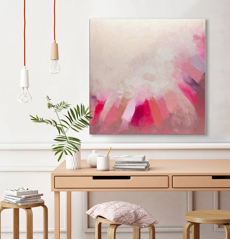 «Pink Light» - Impression sur toile tendue, H 30 po x l 30 po