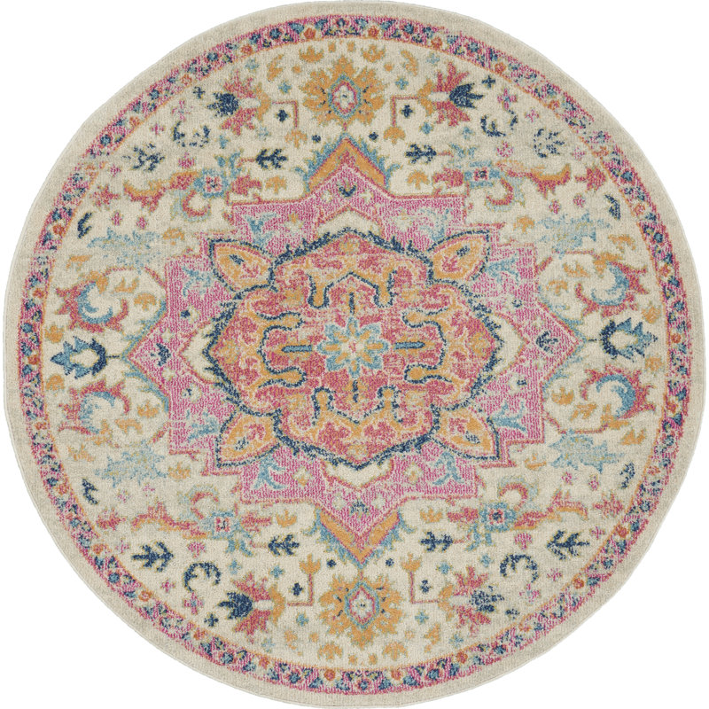 Oriental Indoor Rug, Round 4'
