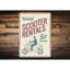 Enseigne en aluminium Scooter-58216591
