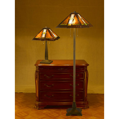 Ensemble de lampes de table et sur pied 2 pièces Allexandria