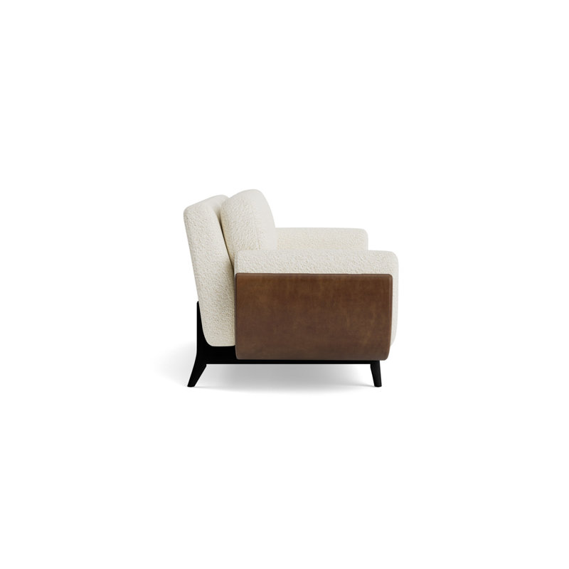 Regatta 90 Sofa, Berber - Cream/Bedford - Tobacco, Black