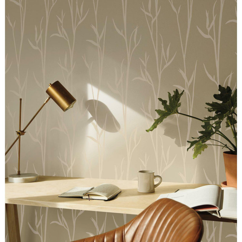 Rouleau de papier peint L 27 pi x l 27 po Matcha, Or
