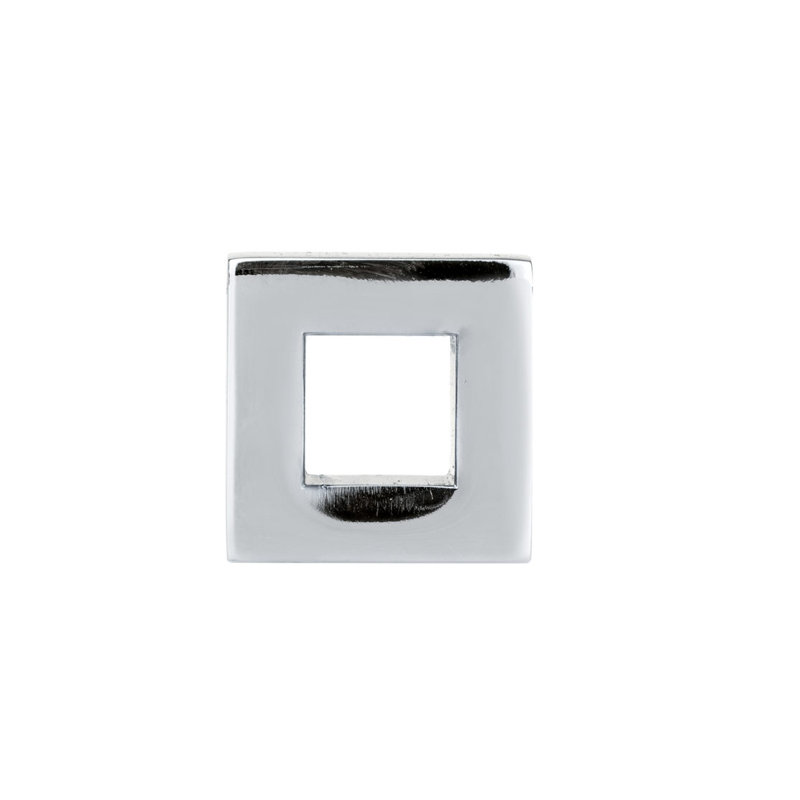 Square Knob, Polished Nickel