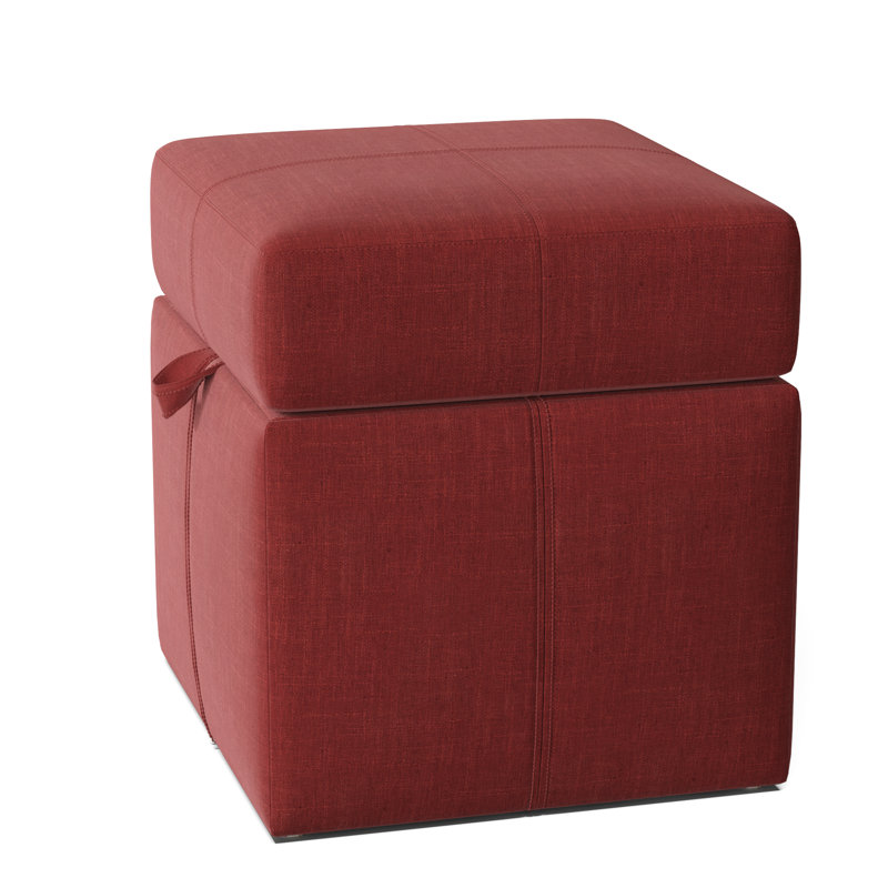 Preesall Upholstered Ottoman, Lena Mahogany