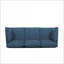 Canapés 3 places style contemporain | Tissu bleu marine