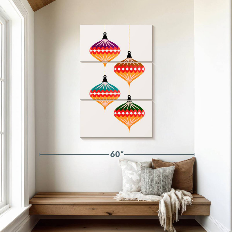 Christmas Balls II, 45" H x 28" W