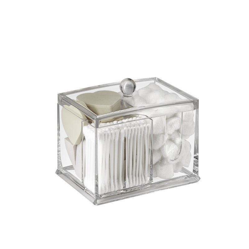 Organisateur de maquillage en acrylique à 3 compartiments Nechemia
