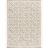 Hand-Knotted High-Quality Gold and Ivory Area Rug