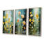 Ensemble de 3 impressions sur toile jaune avec bouton d'or jaune Sunny Beauty-462464912-462464925