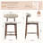 Vannie Upholstered Counter Stool with Solid Wood Frame-1229606497