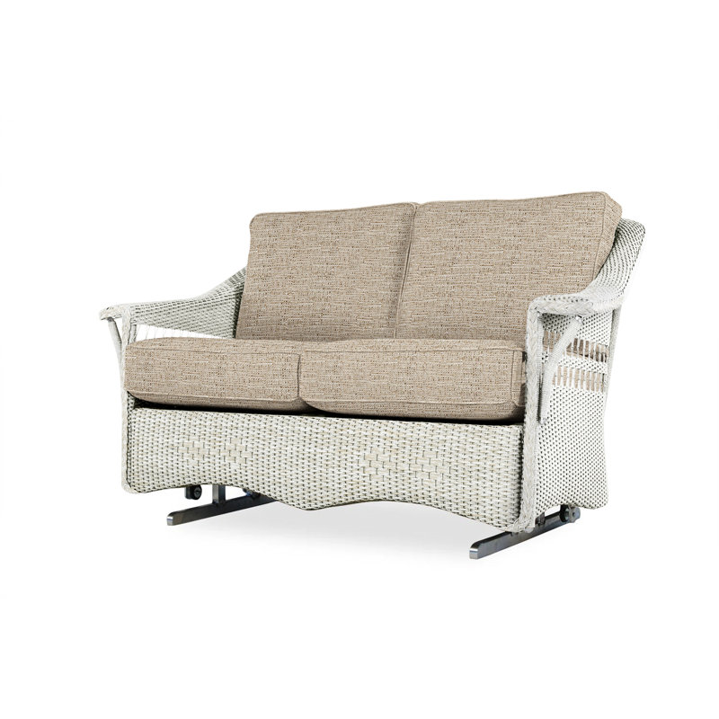 Nantucket Outdoor 2 - Seat Loveseat, Friendly Flax, Ebony