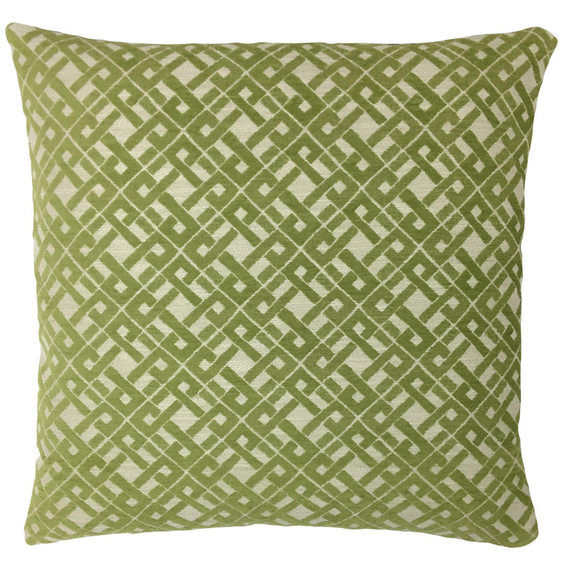 Coussin décoratif écossais , 24 po x 24 po, Vert
