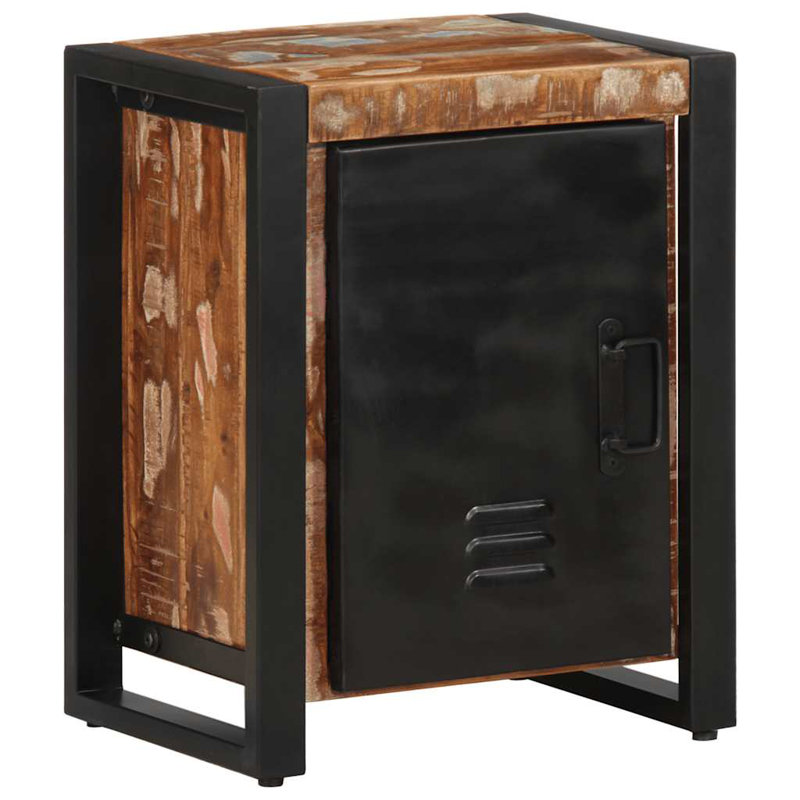 Amileo 40cm W Iron Bedside Table