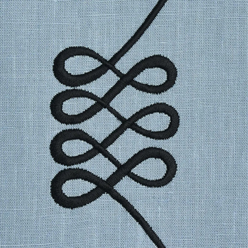 Nicolette Embroidery Fabric, Dusty Blue