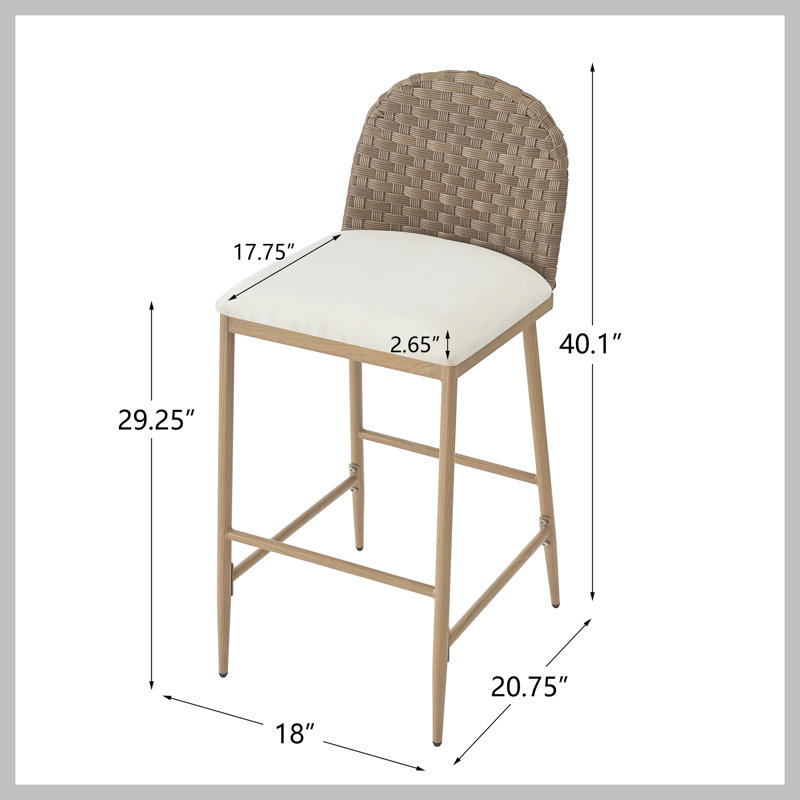 Ensemble de 2 tabourets de bar 29,5 po Farmhouse 29 po