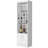 White Bar Cabinet With Practical Interior - 71.1 Inches High, 20 Wide, 15 Shelves, Engineered Wood Wine Storage Facilities And Design 2 Doors,-118280730