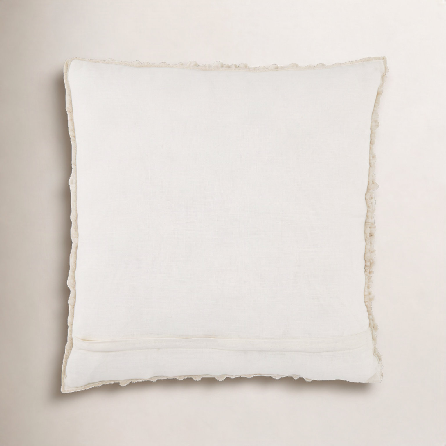 Upson 22" x 22" Wool Pillow Cover, Beige, Down
