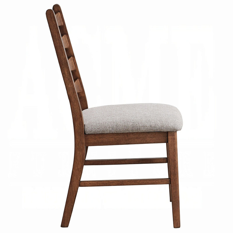 Ensemble de 2 chaises de salle à manger rembourrées pour la maison, Gris