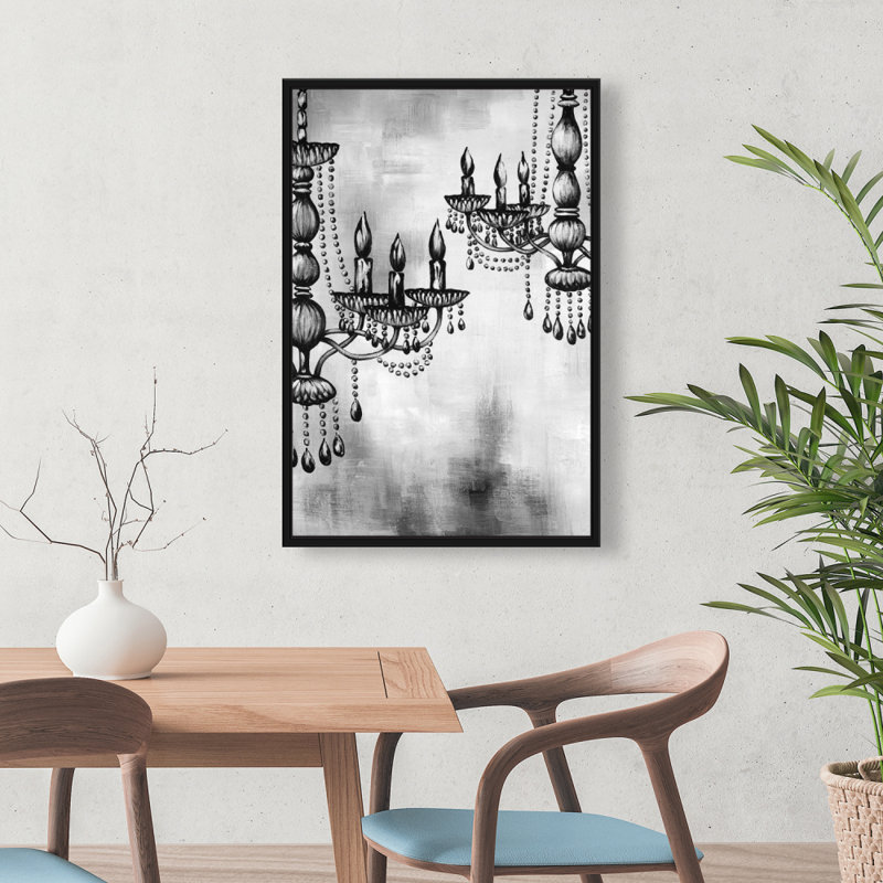 " Two Crystal Chandeliers 1 "