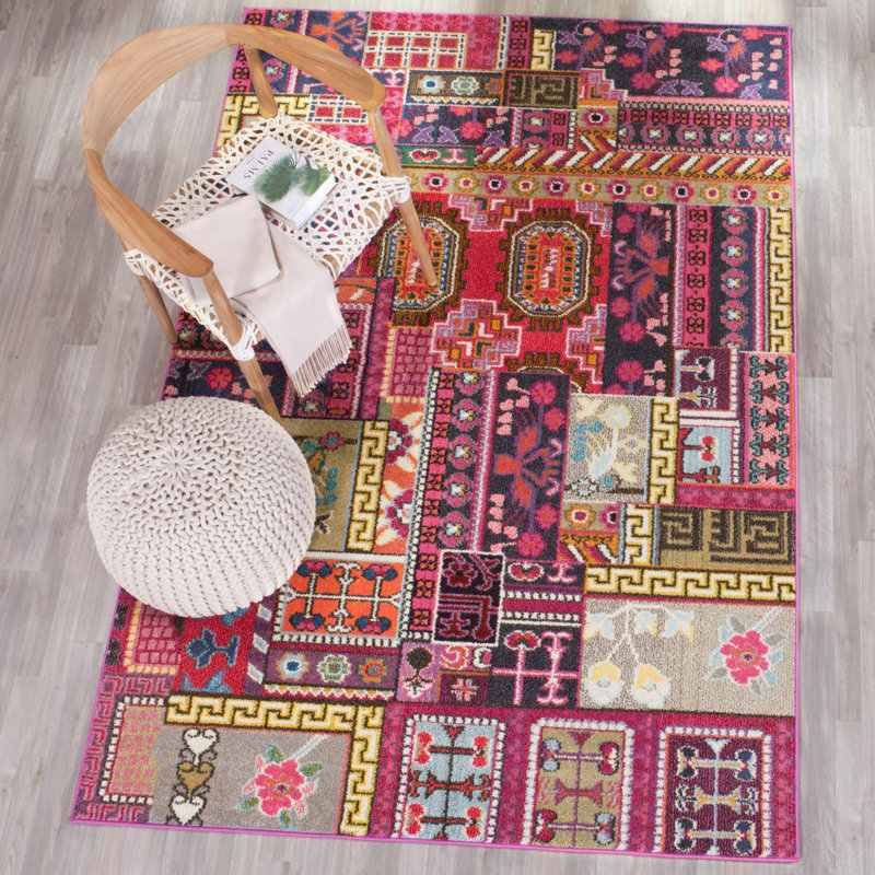Chana Performance Abstract Rug, Rectangle 5'1" x 7'7"