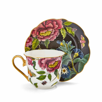 Spode Creatures Of Curiosity Tea & Sauc 8,8 oz Fl (Snake / Black)
