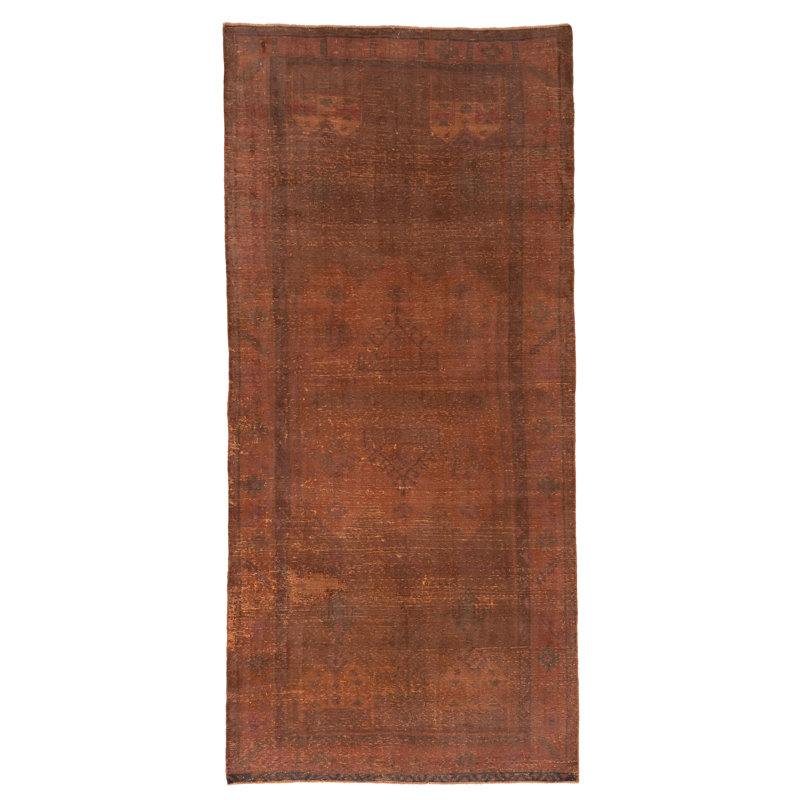 Tapis orange brûlé couleur transition 4 pi 6 po x 9 pi 10 po