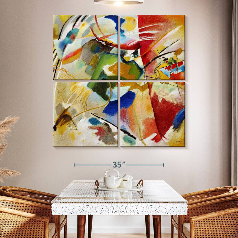 Peinture avec centre vert