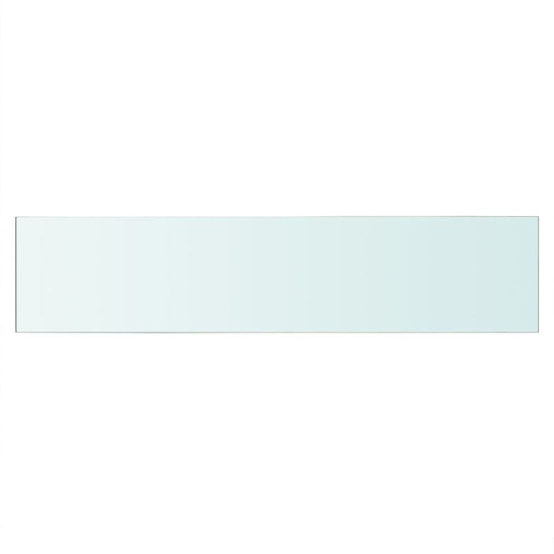 Glass Floating Shelf, 0.8cm H x 60cm W x 12cm D