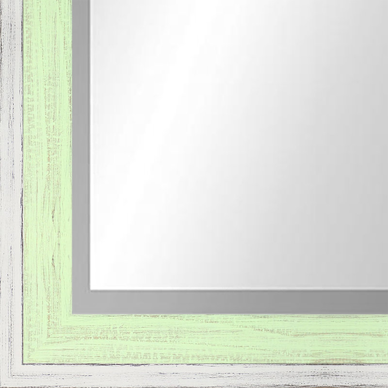 Bois naturel, 47,5 po x 28,5 po, Blanc / menthe