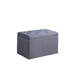 Meuble de rangement pour chaussures de 18,5 po de hauteur gris pour 8 paires - s'adapte à 16 compartiments mauves, H 29 po x l 17 po, mousse, 4 pieds en pointillé, banc d'armoire à charnière simple permettant de garder les paires, les fentes, la fabrication en mousse et les charnières