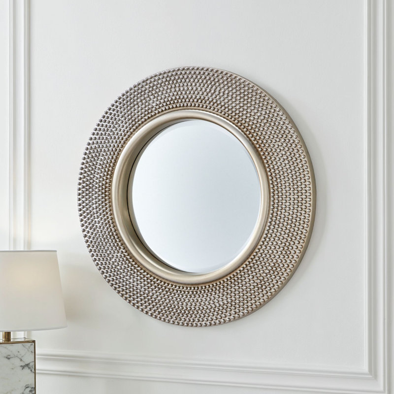 Julien Flat Wall Mirror, Silver Leaf