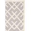 Tapis en laine / coton tissé à la main à plat Rodgers en ivoire / gris-2142224096