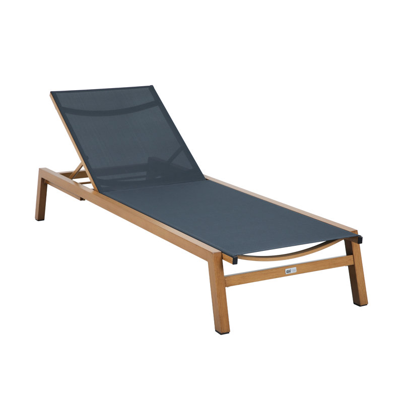 192cm Long Reclining Single Chaise with Cushions, Dark Grey