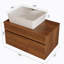 Petit meuble-lavabo flottant simple avec lavabo