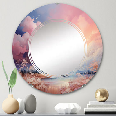 Flyes - Miroir mural paysager rond
