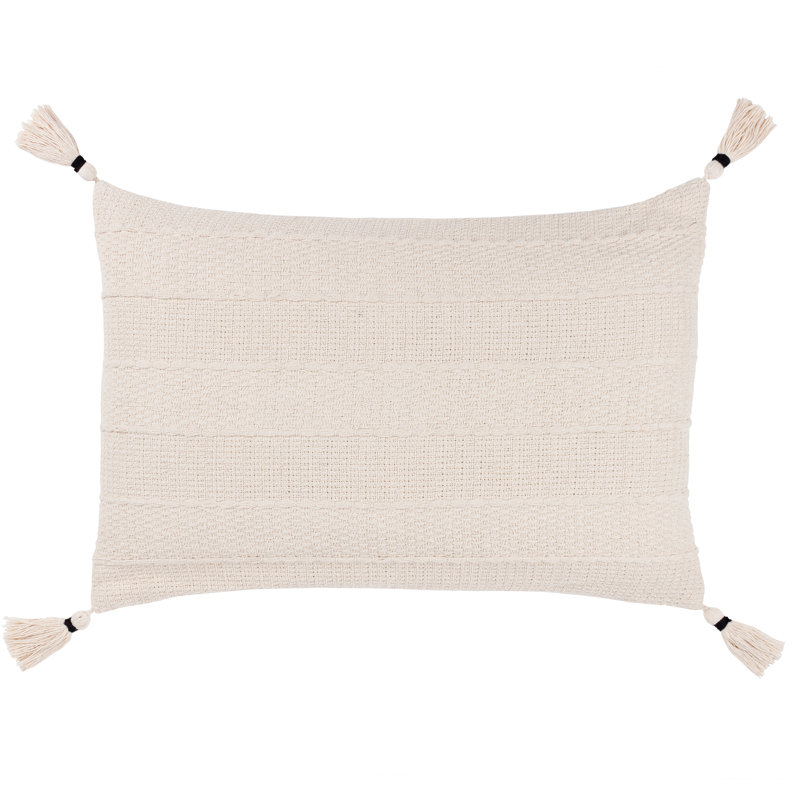 Striped Rectangular Lumbar Cushion Cover, Natural